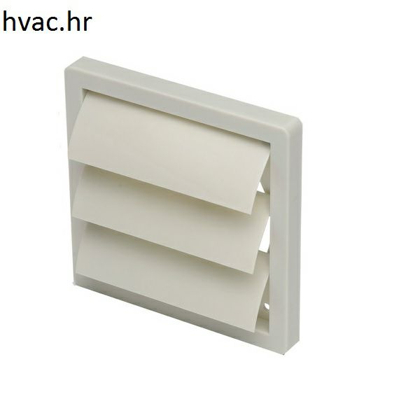 Završna kvadratna PVC rešetka fi 100